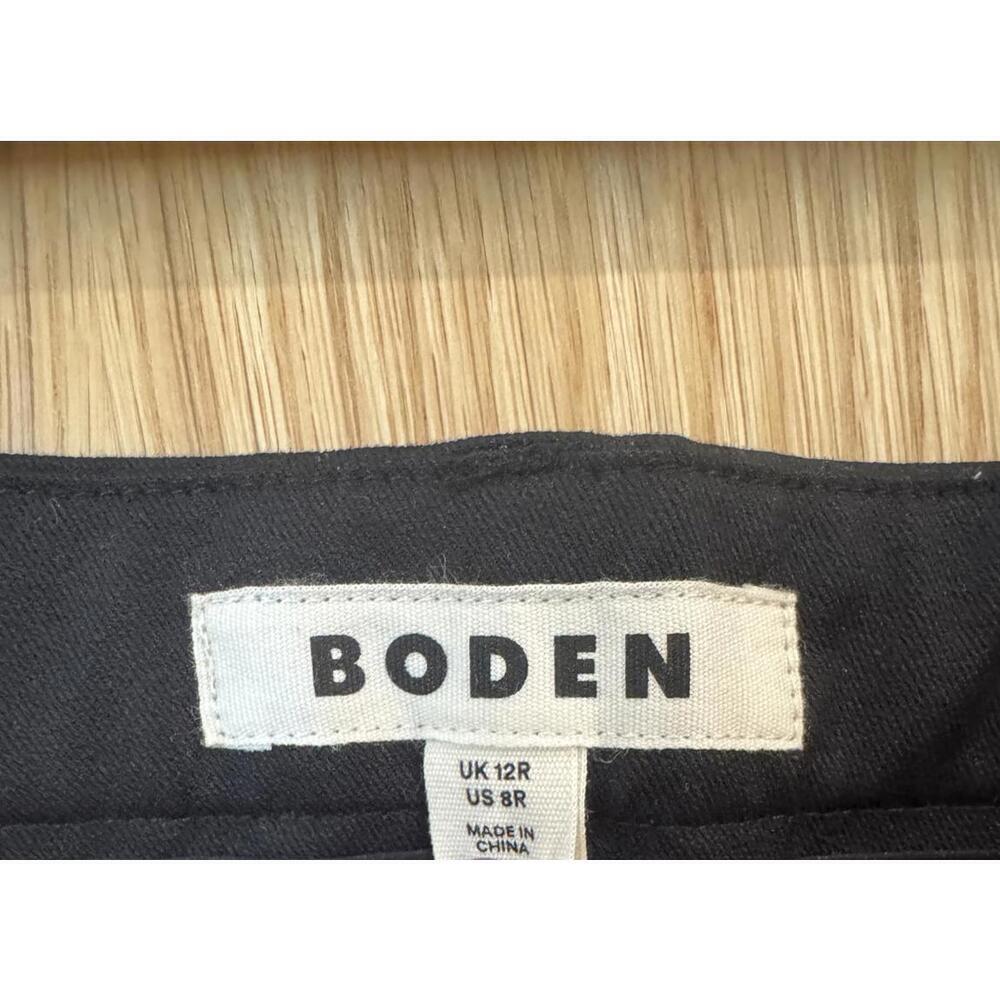 Boden Richmond Trouser Pant Straight Leg Stretch Black Size 8 - Picture 8 of 8